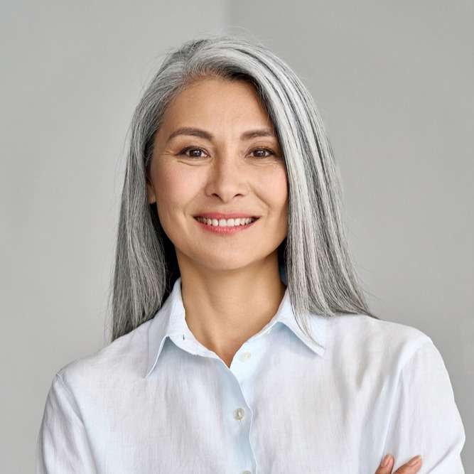 Happy Lady after telehealth session