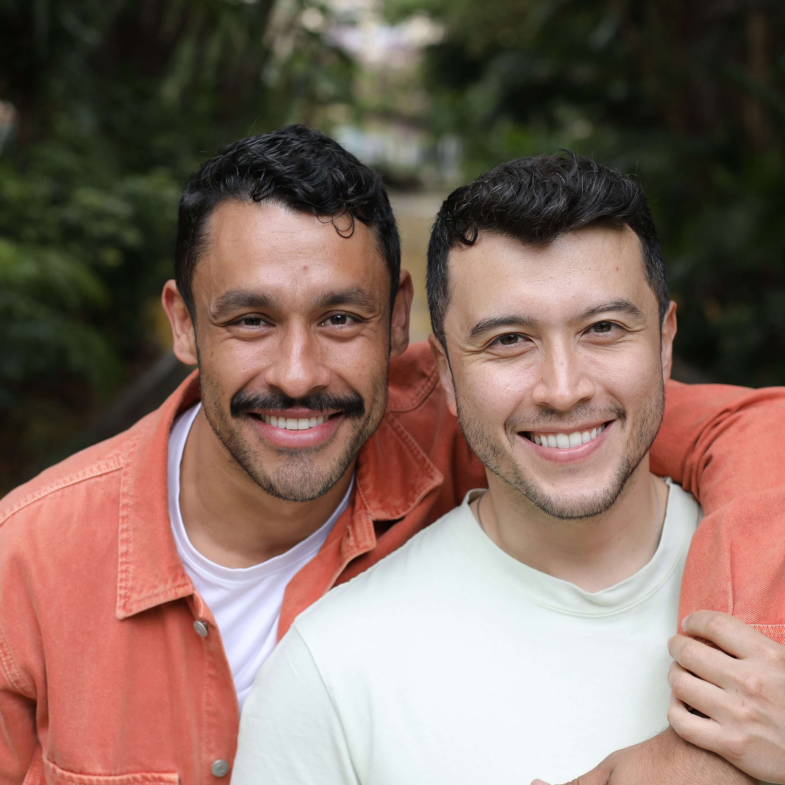 Smiling Mens after taking online therapy session